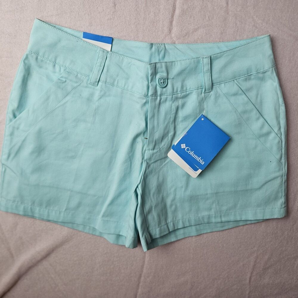COLUMBIA Blue Flat Front Kenzie Cove Outdoor Activewear Shorts Women's Size 2